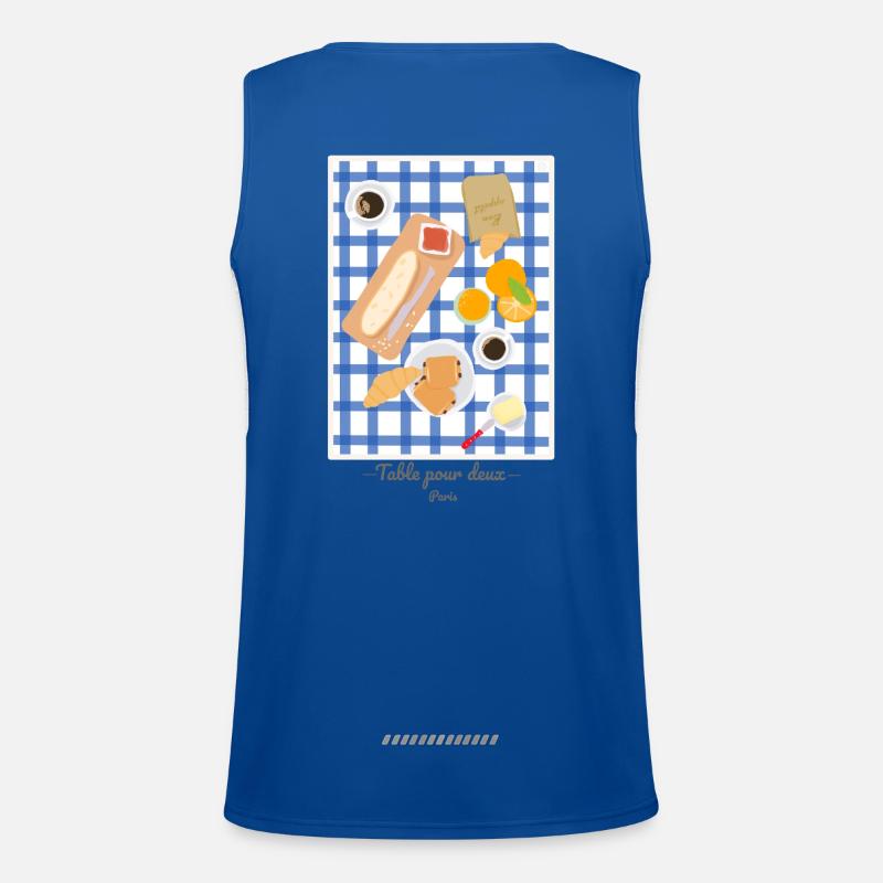 Table for two - France Men's Functional Contrast Tank Top 