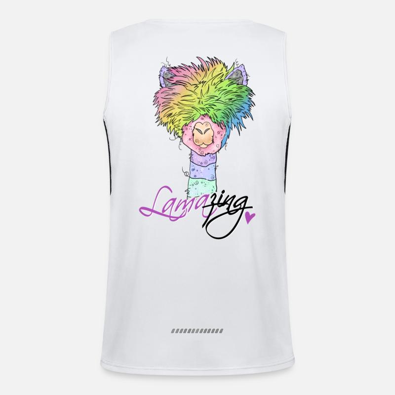Lama* zing Funktionelles Kontrast-Tank Top für Männer 