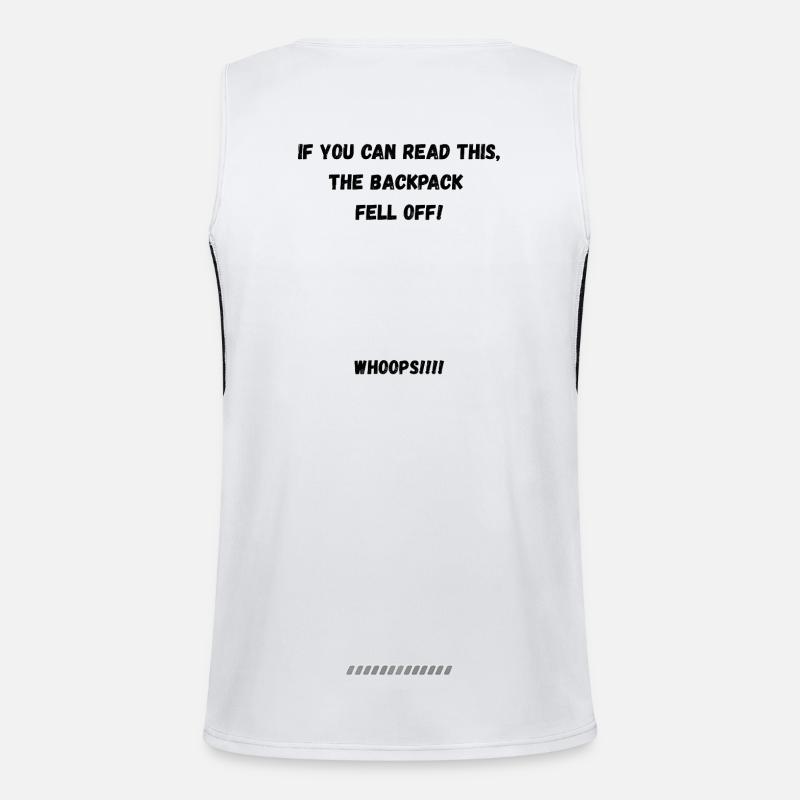 Backpack - Men's Functional Contrast Tank Top  - white/black
