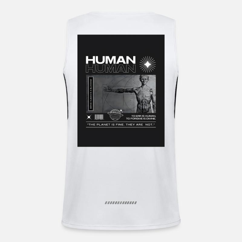 Being Human is a blessing. Men's Functional Contrast Tank Top 