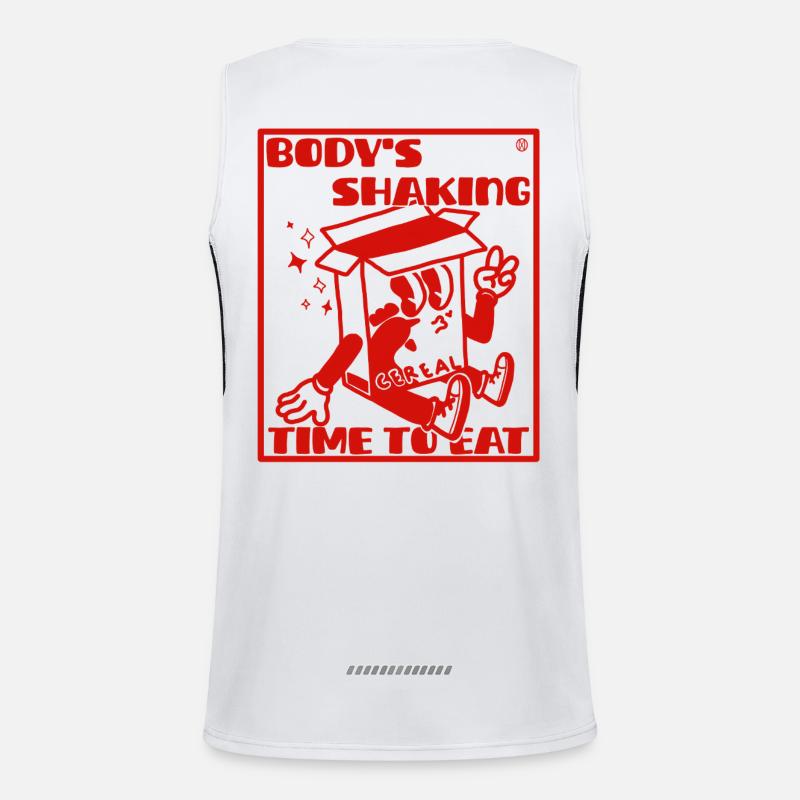 Hyperfiksering ADHD-problem - Funktionel kontrast tanktop til herrer  - hvid/sort