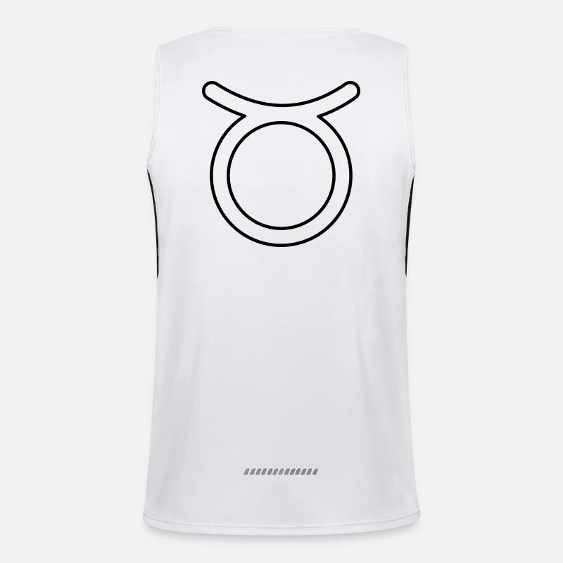 Stier Sternzeichen Sternbild Tierkreiszeichen Funktionelles Kontrast-Tank Top für Männer 