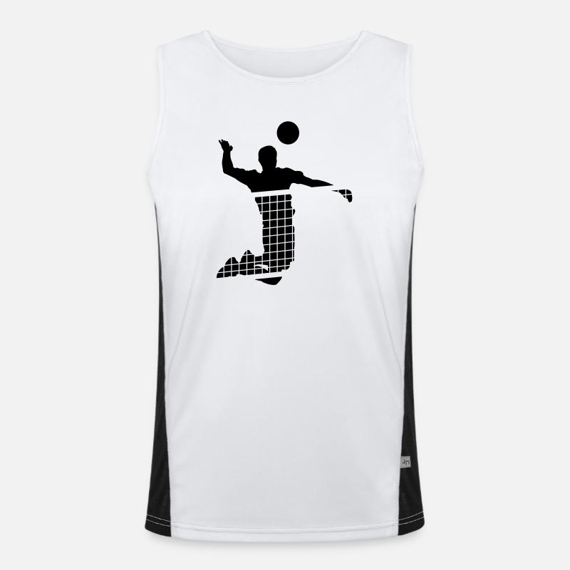 volleyball_3 Men's Functional Contrast Tank Top 