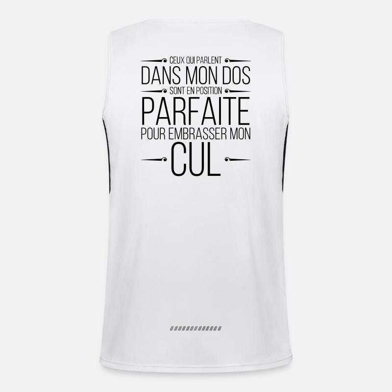 Ceux qui parlent dans mon dos Débardeur respirant contrasté Homme 