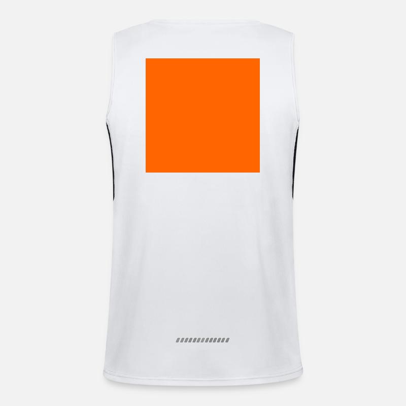 Personalize orange background texture Men's Functional Contrast Tank Top 