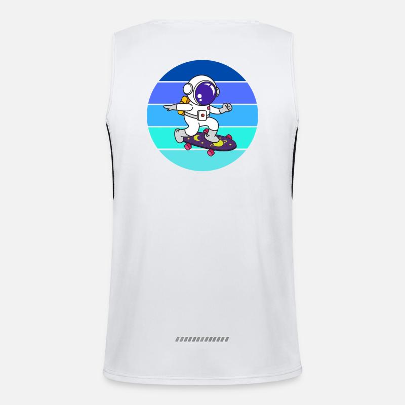 Spaceman, astronaut, rocket Men's Functional Contrast Tank Top 