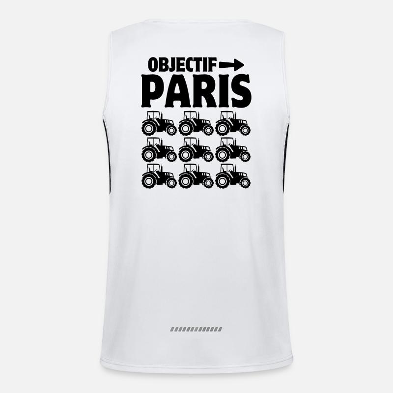 Farmer, Agriculture, Tractor Men's Functional Contrast Tank Top 