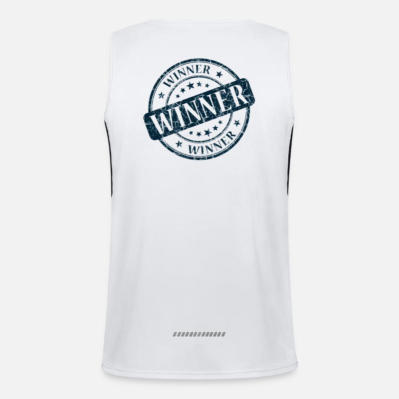 Gewinner, Gewinner, Beste, Gewinner, Beste Funktionelles Kontrast-Tank Top für Männer 