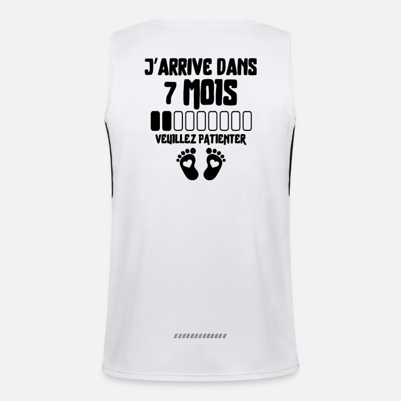 Werdender Vater, werdende Mutter, Schwangerschaft Funktionelles Kontrast-Tank Top für Männer 