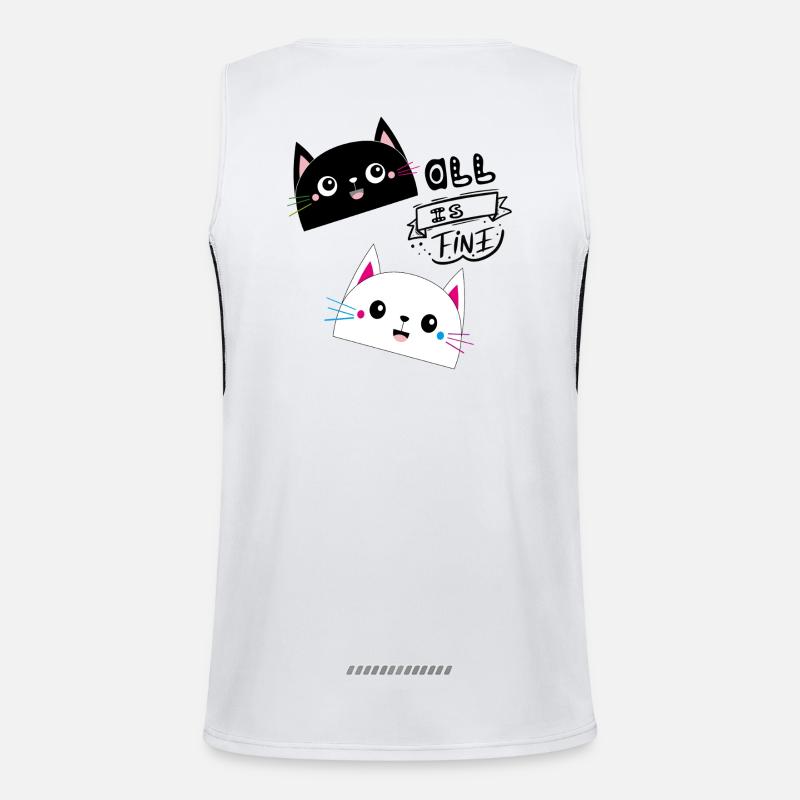TOUT VA BIEN, Chats Débardeur respirant contrasté Homme 
