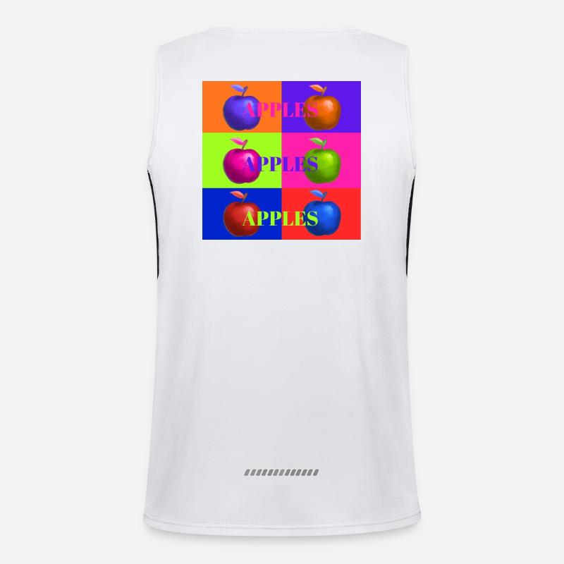 Pop Art Apple Collage Design Débardeur respirant contrasté Homme 