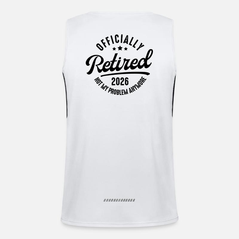 Retirement 2026 Not my problem Men's Functional Contrast Tank Top 