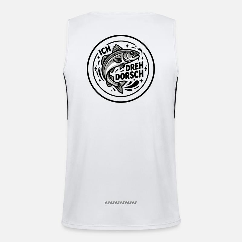 Ich dreh Dorsch Funktionelles Kontrast-Tank Top für Männer 