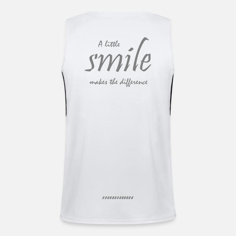 A little smile makes all the difference Men's Functional Contrast Tank Top 