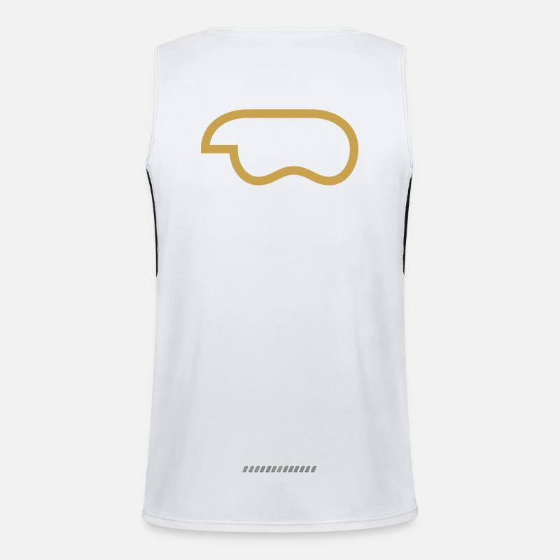 controller-outline-gold Funktionelles Kontrast-Tank Top für Männer 