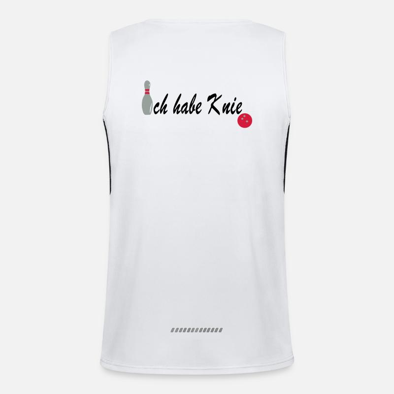 Bowling knee Men's Functional Contrast Tank Top 