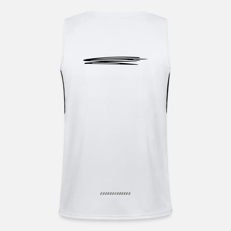 Sweeping lines | Vectorgraphic = Change Colors Men's Functional Contrast Tank Top 
