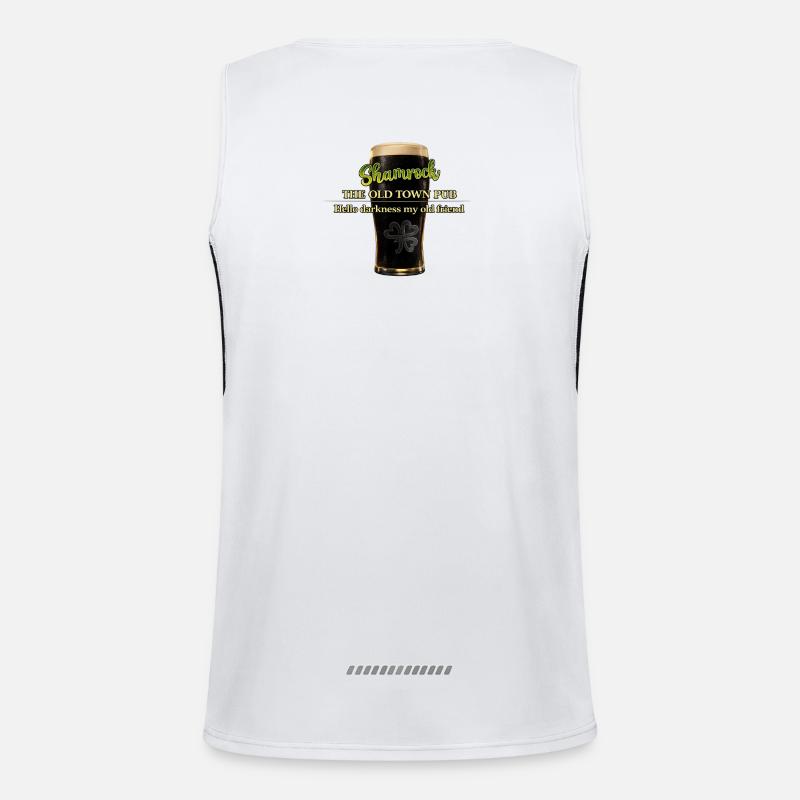 Hello_Darkness_Print Débardeur respirant contrasté Homme 