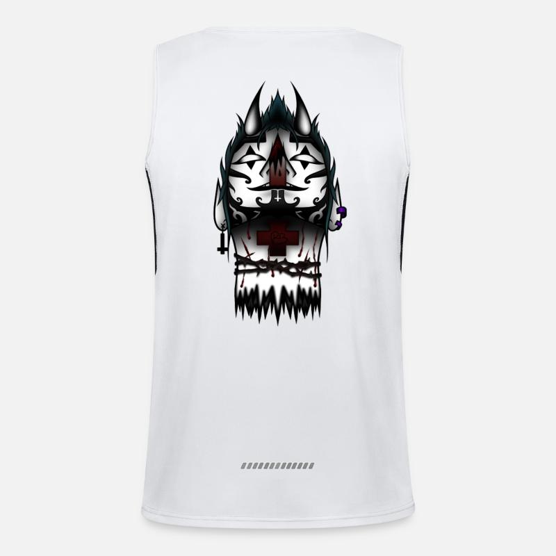 Gefallener Dämon Funktionelles Kontrast-Tank Top für Männer 