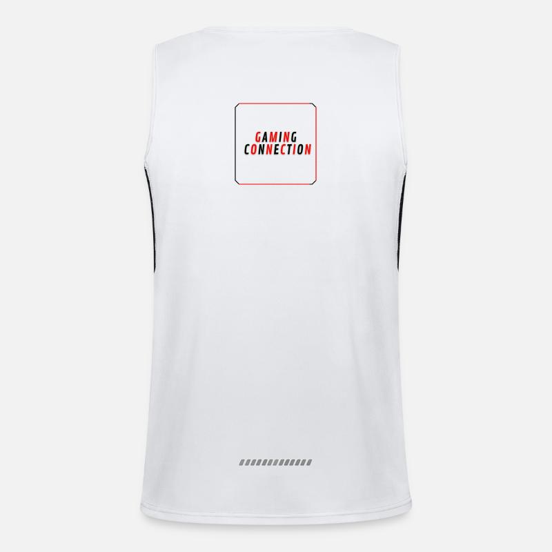 Gamming Connection / Logo Funktionelles Kontrast-Tank Top für Männer 