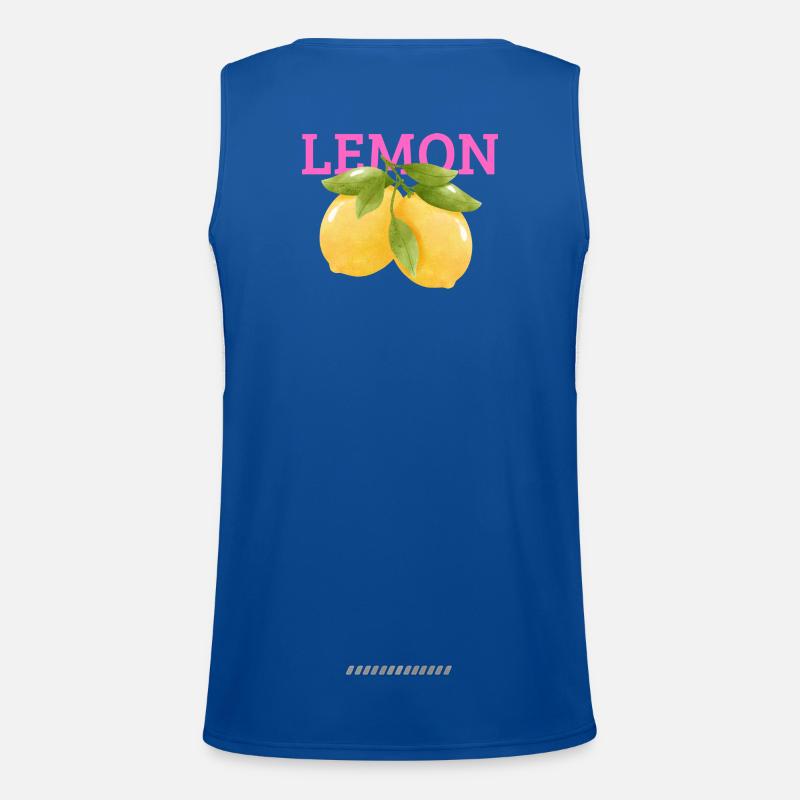 Lemon Funktionelles Kontrast-Tank Top für Männer 