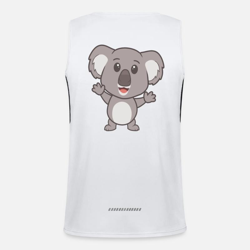 Süßer Koala Funktionelles Kontrast-Tank Top für Männer 