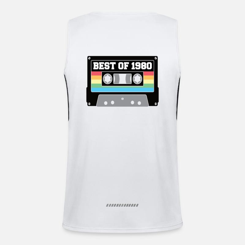 40.Geburtstag Funktionelles Kontrast-Tank Top für Männer 