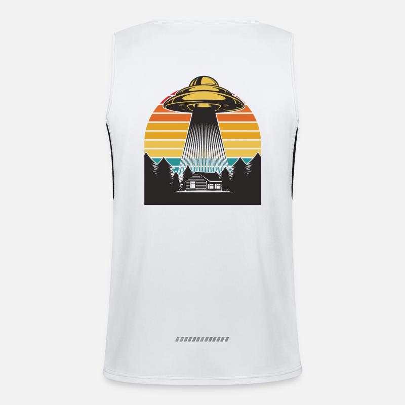 Ufo Funktionelles Kontrast-Tank Top für Männer 