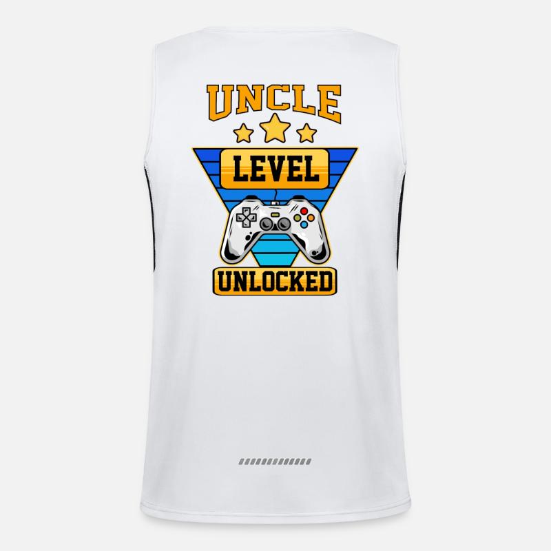 Uncle Level Unlocked Men's Functional Contrast Tank Top 