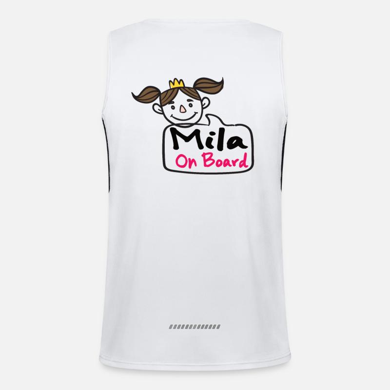 Mila On Board Funktionelles Kontrast-Tank Top für Männer 