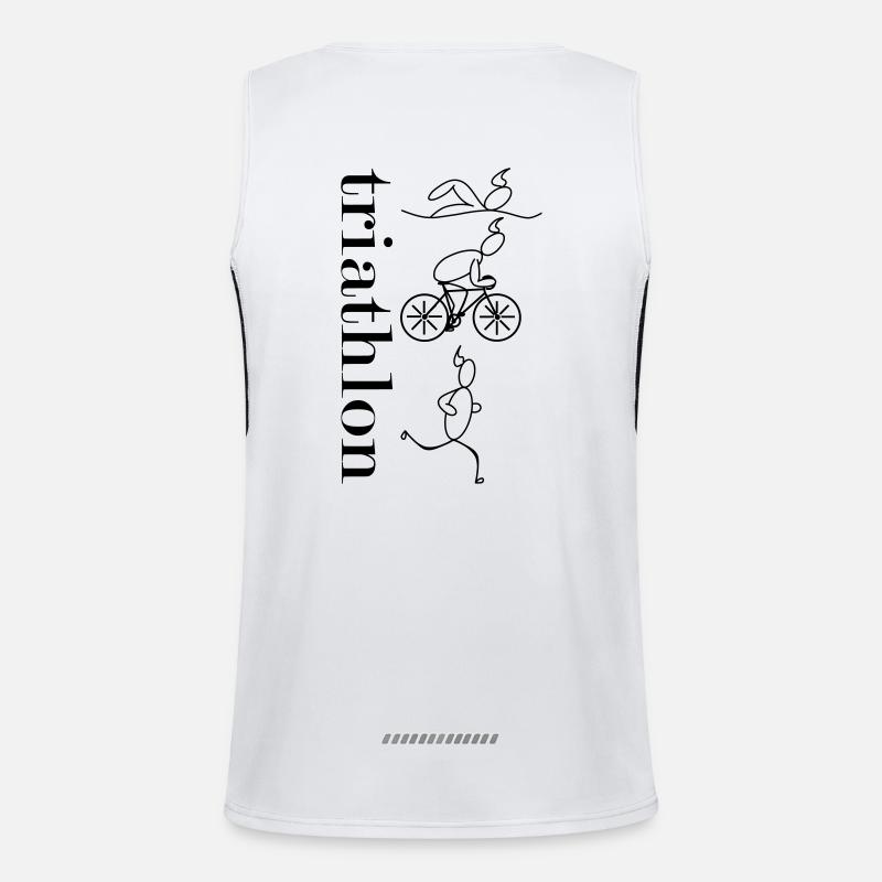 Triathlon - vertical Men's Functional Contrast Tank Top 