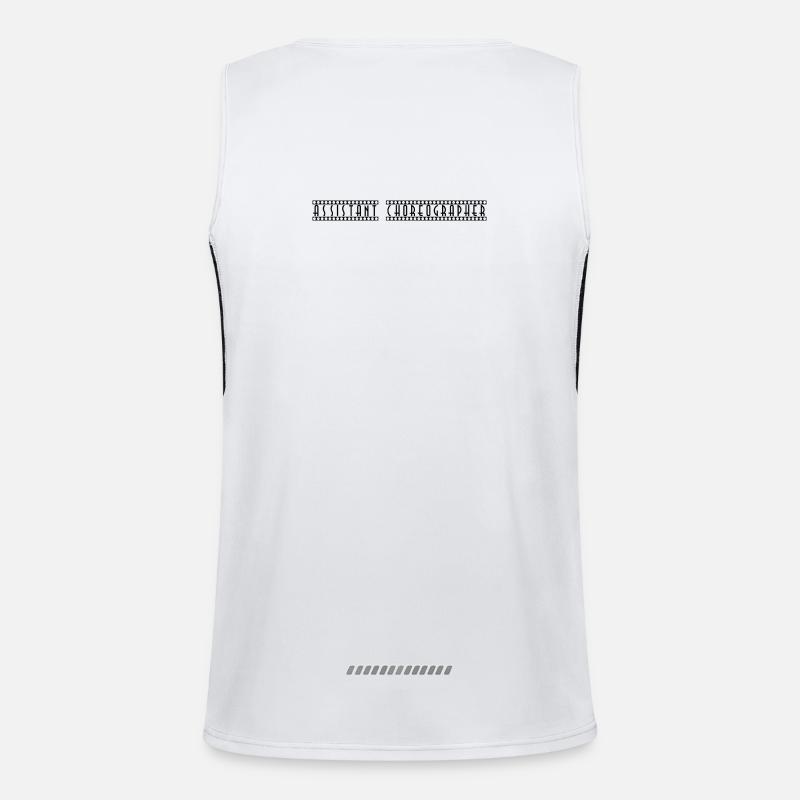 Assistant_Choreographer - Men's Functional Contrast Tank Top  - white/black