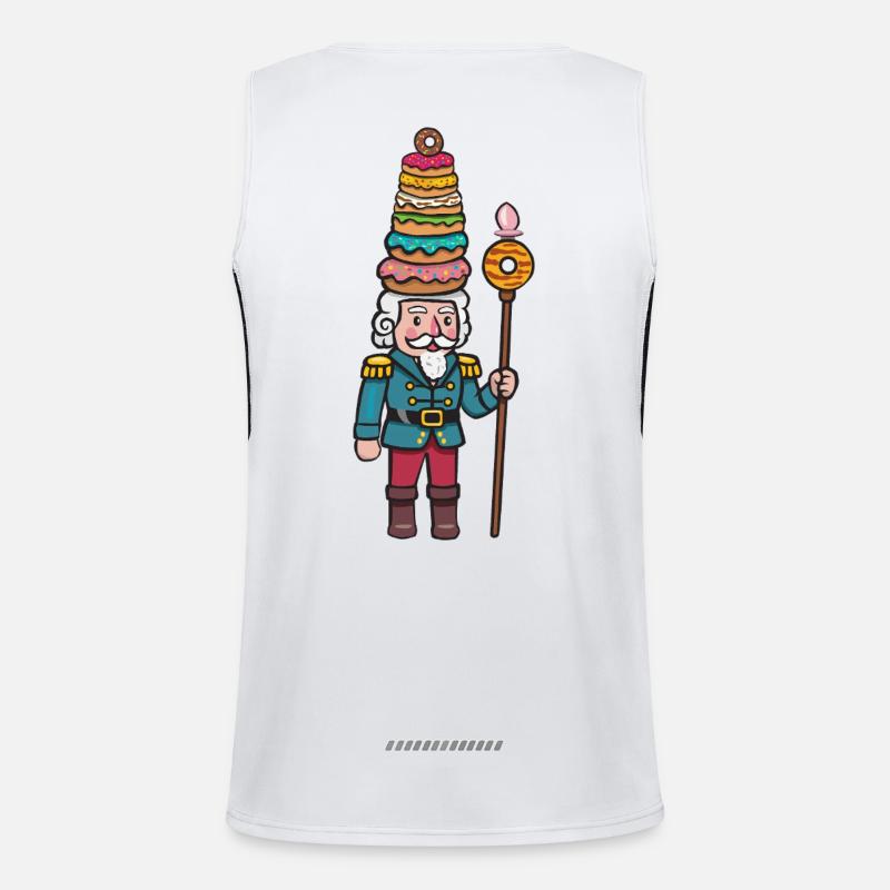 Donut-Cracker Nussknacker Funktionelles Kontrast-Tank Top für Männer 