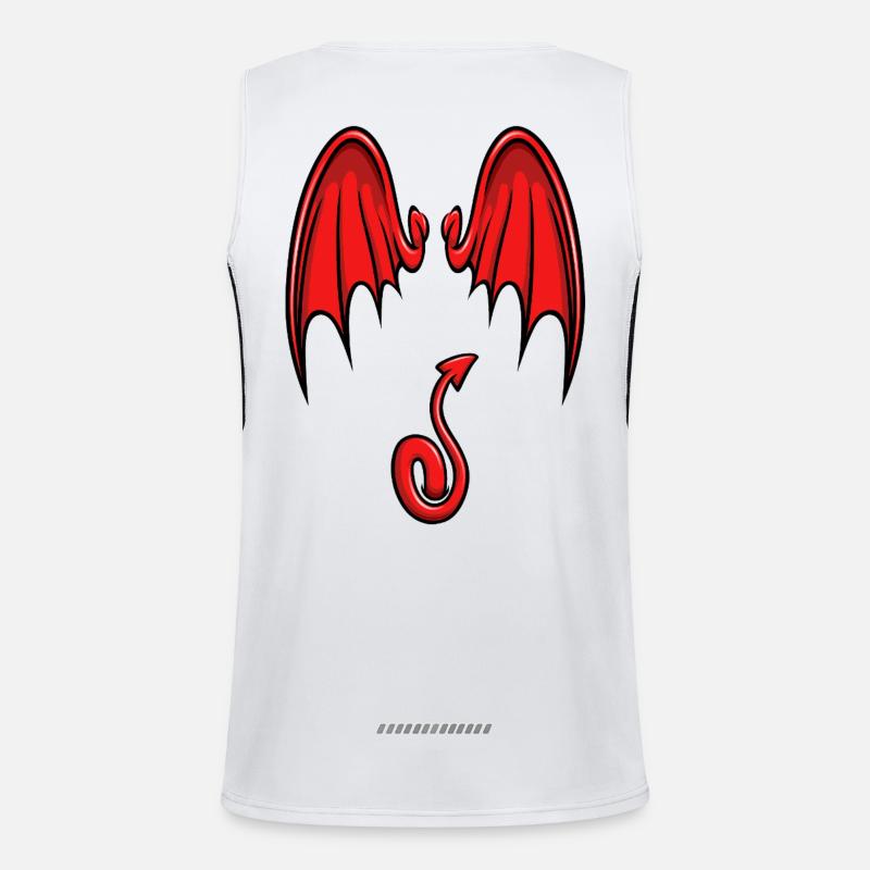 Ich bin ein kleiner Teufel Funktionelles Kontrast-Tank Top für Männer 