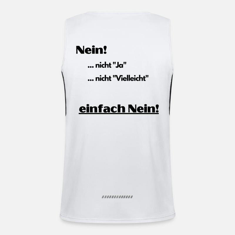 Nein! Funktionelles Kontrast-Tank Top für Männer 