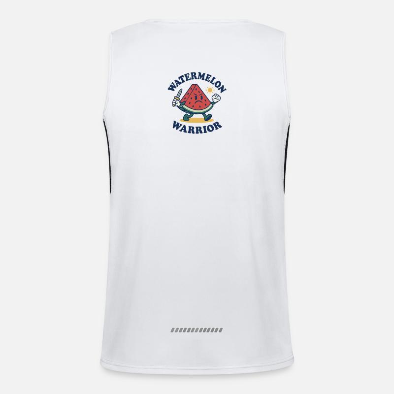 Watermelon Warrior – Bold Slice Design Men's Functional Contrast Tank Top 