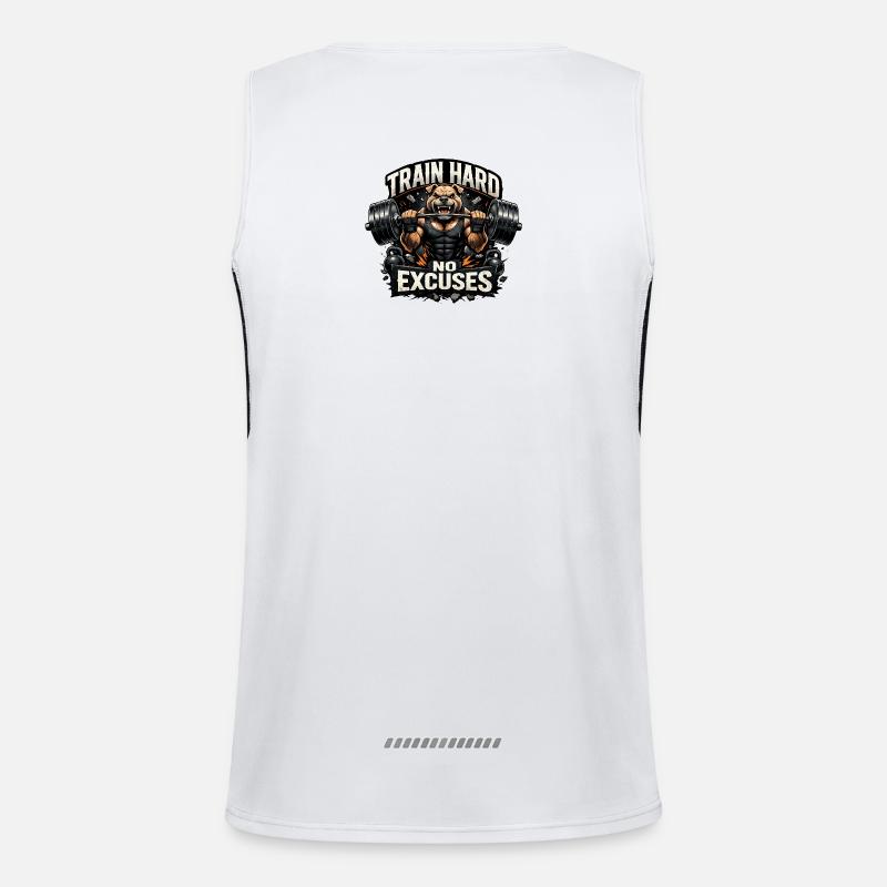 Train Hard No Excuses Men's Functional Contrast Tank Top 