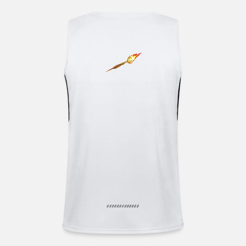 Red dart Men's Functional Contrast Tank Top 