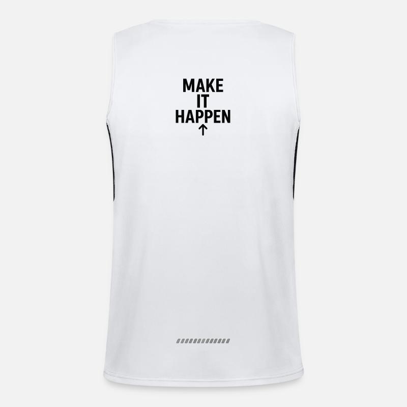 Make It Happen Up Arrow Men's Functional Contrast Tank Top 