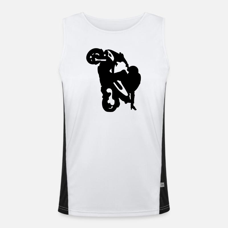 stunt moped Men's Functional Contrast Tank Top 