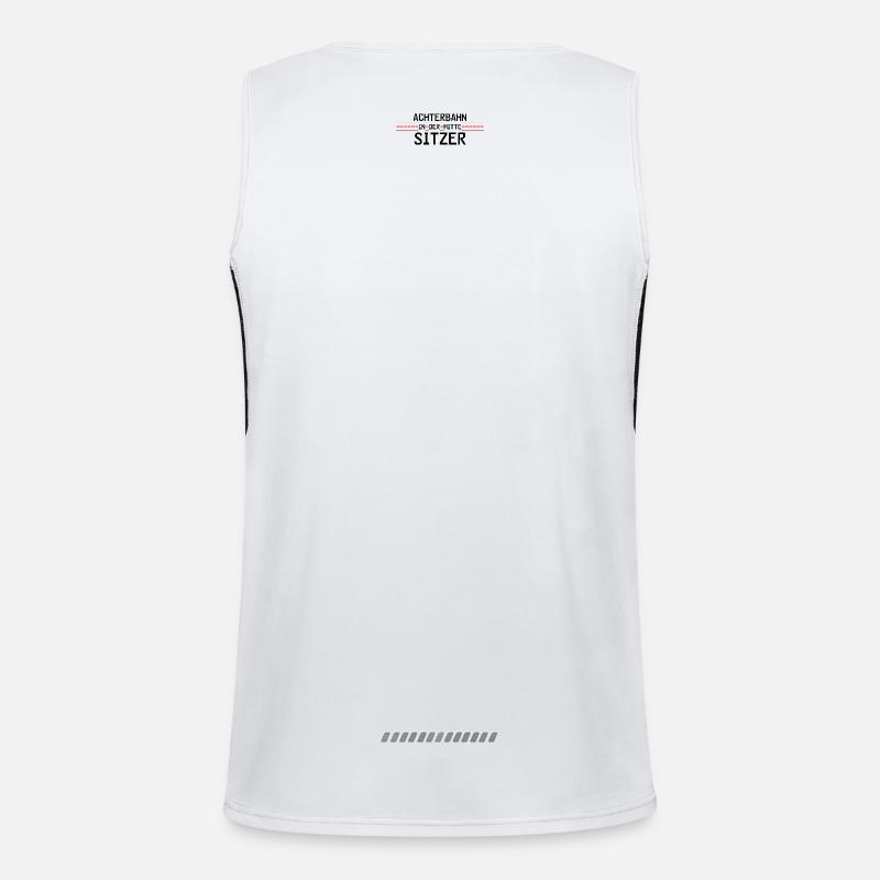 Achterbahnindermittesitzer Funktionelles Kontrast-Tank Top für Männer 