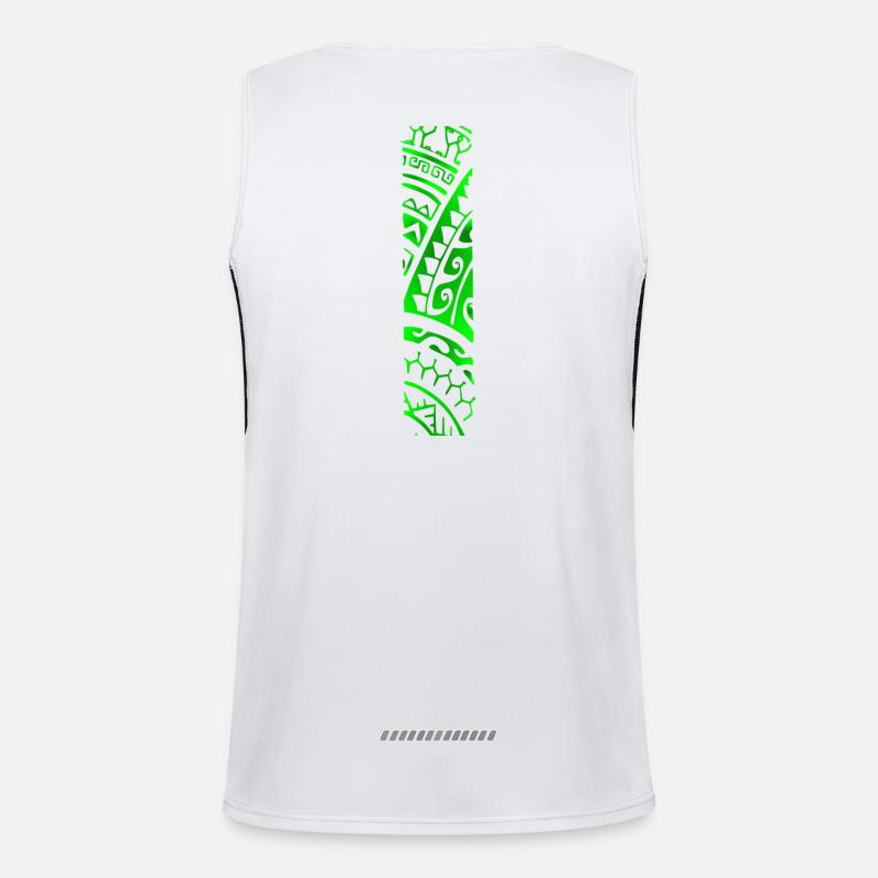 REVA (grün) Funktionelles Kontrast-Tank Top für Männer 