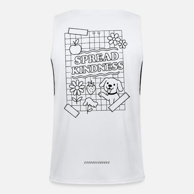 Spread Kindness Men's Functional Contrast Tank Top 