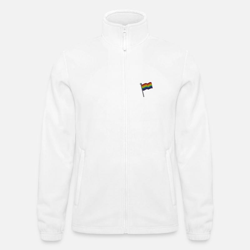 Rainbowflag Männer Fleecejacke North