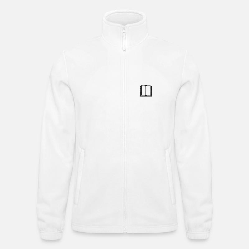 Embroidered open book Men's Fleece Jacket North 