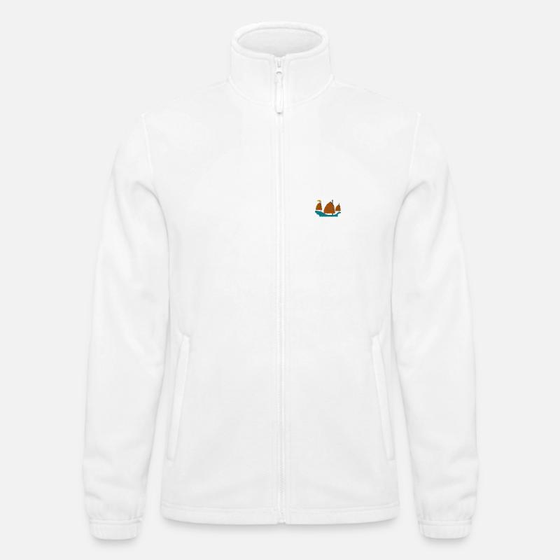 Sailing ship - Männer Fleecejacke North - Weiß