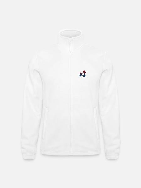 Hanteln - Männer Fleecejacke North - Weiß