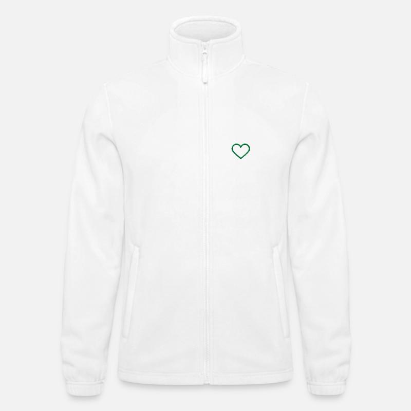 Vert coeur Veste polaire North Homme