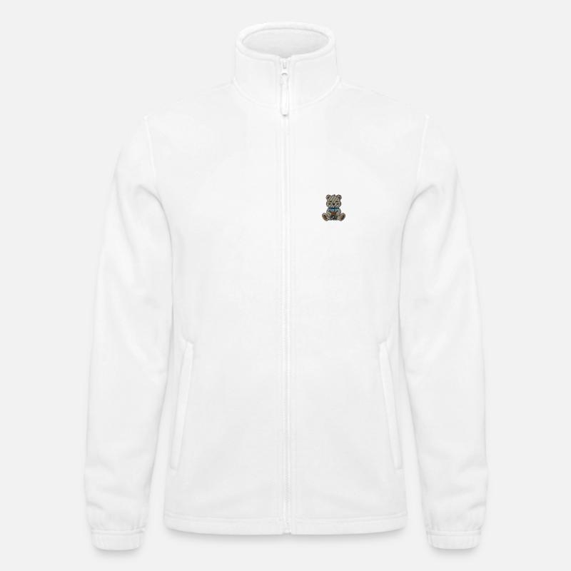 Teddy bear Bubbletea Men's Fleece Jacket North 