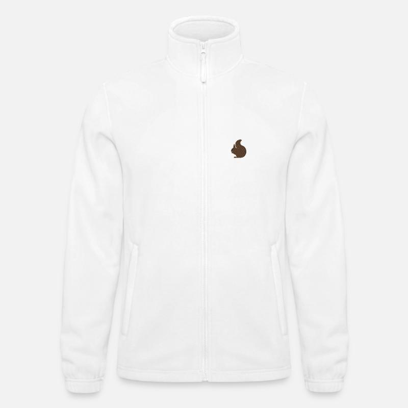 Eichhörnchen bestickt Männer Fleecejacke North